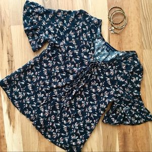 AE floral blouse